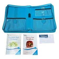 Weight Watchers Points Plus Complete Food Dining Out Companion Books x2  Binder