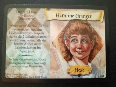 HARRY POTTER TCG: HERMINE GRANGER 10/116 - Foil- 2001-  Top Zustand deutsch
