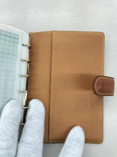 Louis Vuitton Nomad Agenda PM Planner Cover R20474 Brown Leather Unisex Auth - Picture 4 of 7