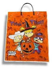 Rugrats Halloween Candy Bag Vintage 1998 Trick or Treat Plastic Nickelodeon