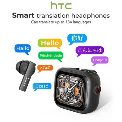 HTC NE40 Kopfhörer Bluetooth V6 TWS Sport AI Translator Ohrhörer Rauschunterdrückung