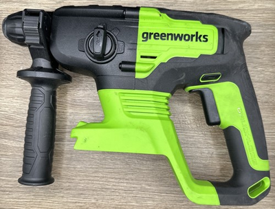 #ad Greenworks 24V Cordless SDS Plus 2J Rotary Hammer HMD401 HM24L00 Tool Only $95.99