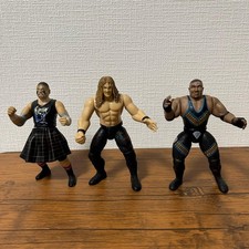 WWE Action Figures Set of 3 Edge Drew McIntyre Mark Henry Used, 15-18cm