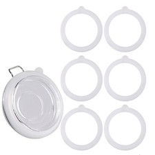 6pcs 4.5 Inch Silicone Replacement Gaskets for Jars Rubber Seals for 3.5 Inch