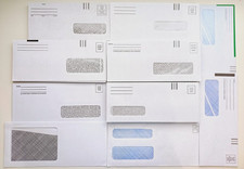 Lot of 90 Business Window Envelopes Security variety of sizes