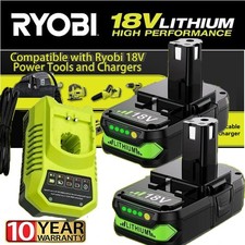2PACK 2.0Ah For RYOBI 18V Battery /Charger One Plus High Capacity P109 Lithium