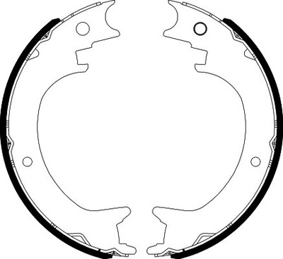 TEXTAR 91083800 Bremsbackensatz, Feststellbremse für MITSUBISHI