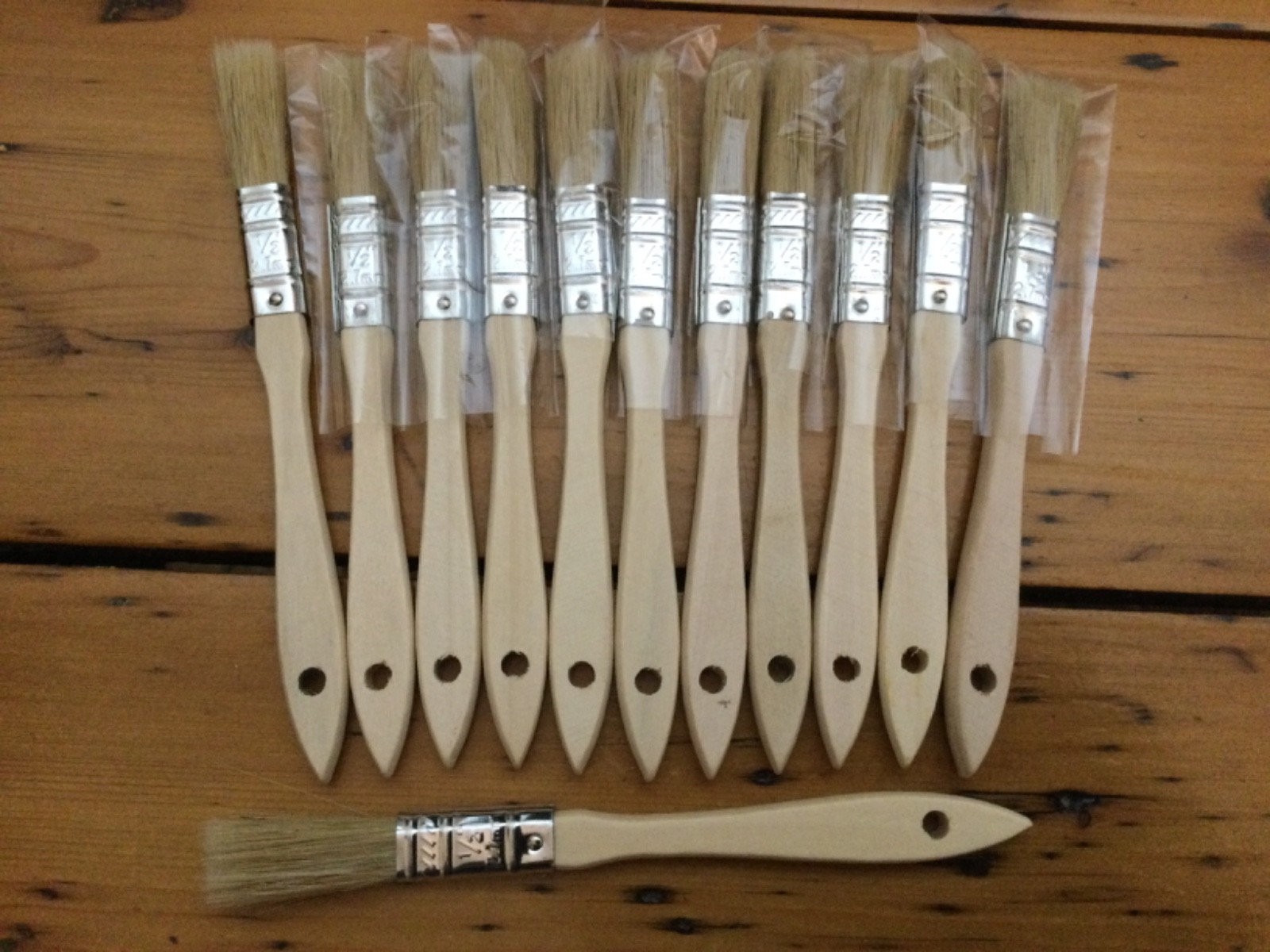 Paint brushes -12mm-1/2inch-12 pack-Paint-Varnish-Stain