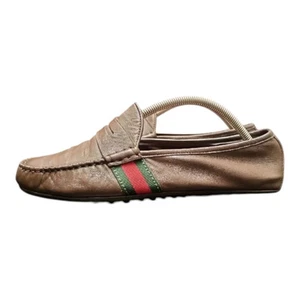 Mocassins homme en cuir Gucci en marron, taille 7,5