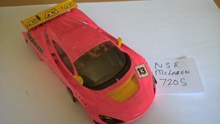 Scalextric NSR McLaren 720S Bodyshell Good Ex Racer Get in the PINK