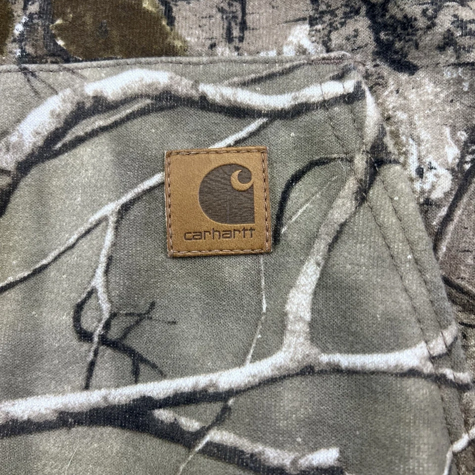 Carhartt Hoodie Mens 2XLT RealTree Camo Full Zip Camoflouge K289 Sweatshirt - Image 2 of 4