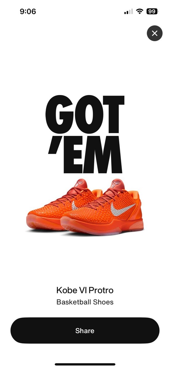 シューズ(男性用) Nike Kobe 6 Protro \"Total Orange\" 27cm Kobe 6 Protro 'Total Orange' (IH1871-800) Release Date. Nike