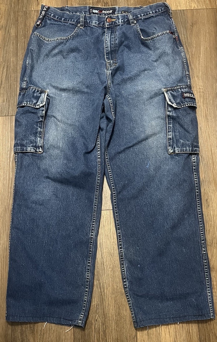 VTG Mecca DNM Cargo Jeans Men’s 38x 31 Hip Hop Skater Streetwear