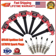 6 Ignition Coil and 6 Spark Plug For RAM PROMASTER 1500 2500 3500 2014-2020 3.6L