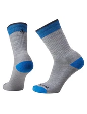 SmartWool Everyday Rollinsville Light Cushion Crew Socks Mens Large - Light Gray