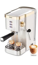 Gevi Espresso Machine 20 Bar High Pressure Compact Espresso Machines -Rose Gold