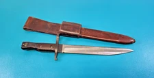 WWI US Canadian Ross Rifle Model 1910 Mk II Bayonet Knife + Scabbard TR834