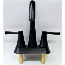 Moen 84022BL Ronan 4" Centerset 2-Handle Bathroom Faucet - Matte Black