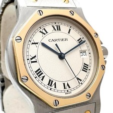 CARTIER 187902 Santos Octagon Watches Stainless Steel/K18YG yellow gold Qua... 2