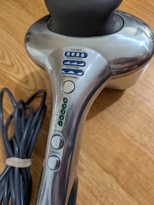Brookstone Max Dual Node Percussion Massager 3 Programs 5 Speeds Each BST-007