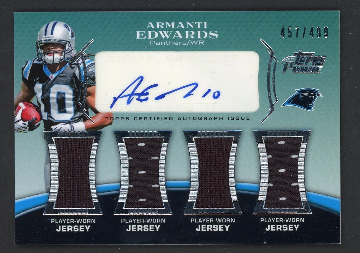 Armanti Edwards Topps Red Zone Rookie Autographs #AE Base