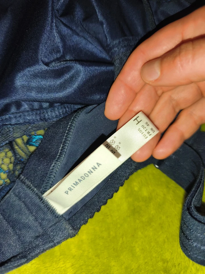 1 BH - Bügel + Spitze, Prima Donna, BLAU DEAUVILLE mit Spitze, EU 105 H - Bild 4 von 4