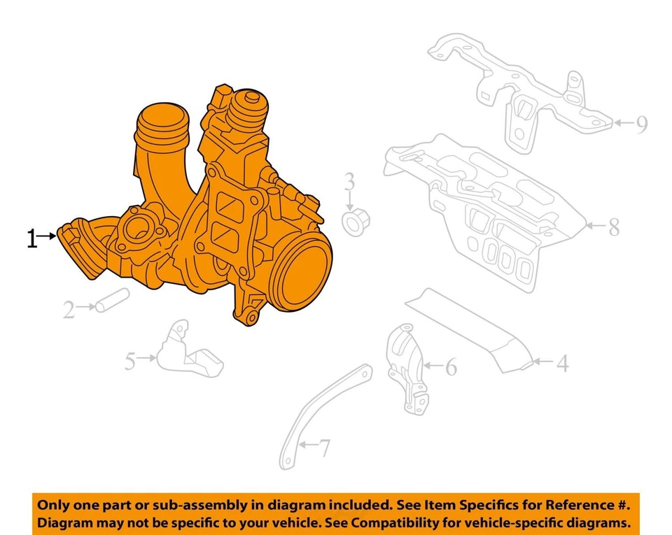 Volkswagen Jetta GLI 2013 colector de escape OEM 119 k millas - LKQ304194103 Foto 4 de 4