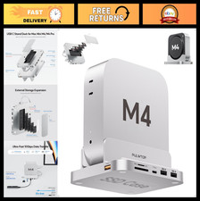 4TB M.2 SSD Enclosure Dock, 8-in-1 USB-C Hub Stand for Mac mini M4 Pro, Audio 