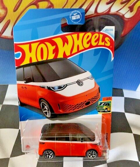 Hot Wheels 2024 HW Vans 2/5 202 Volkswagen ID. Buzz ORANGE Y5