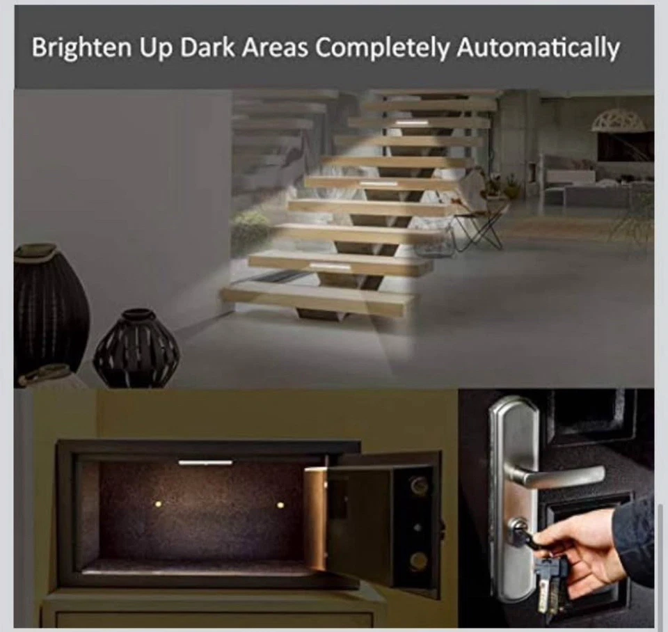 LED:Motion Sensor Night Light: Automatically Lights Up Your Dark Cabinet New - Image 3 of 4