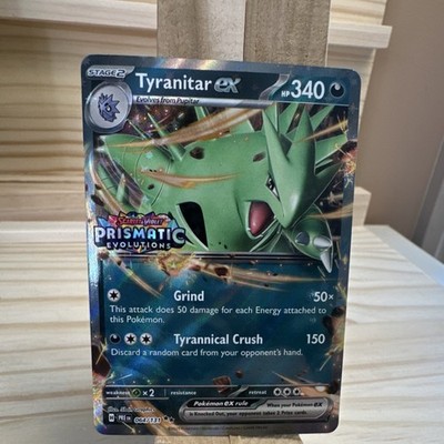 The Pokémon Company Tyranitar ex Prismatic Evolutions 064/131 340 HP Holo EX