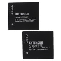 2X Akku FüR Panasonic CGA-S106C DMW-BCF10 DMW-BCF10E DMW-BCF10PP 1000Mah 3,7V