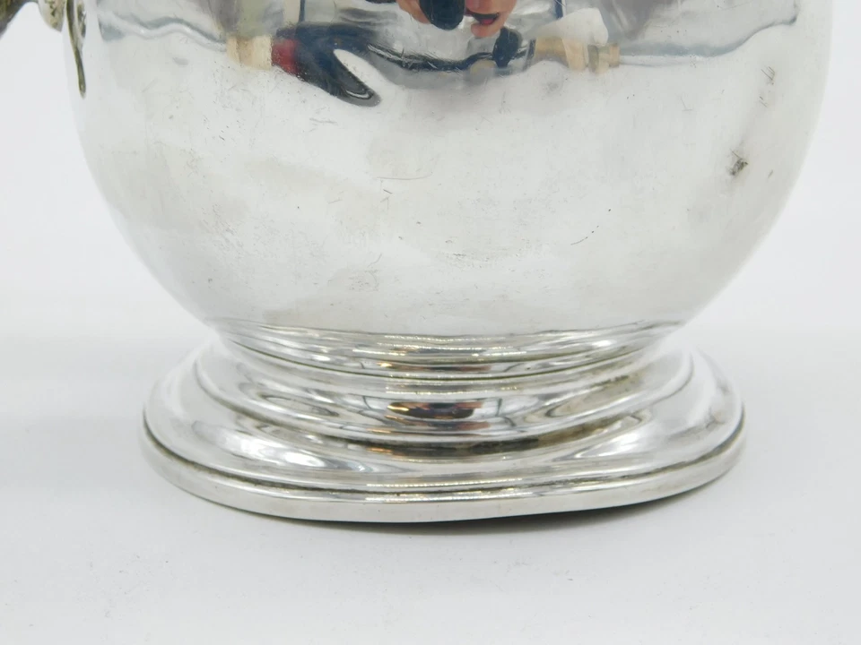 Victorian Sterling Silver Scrolled Baluster Pint Tankard Antique 1887 London - Image 4 of 4