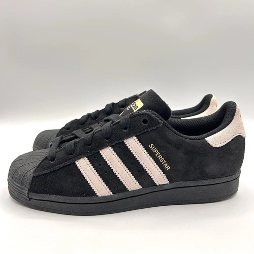 Adidas Women's Superstar Sizes 5-10 Core Black Suede |IE6525|