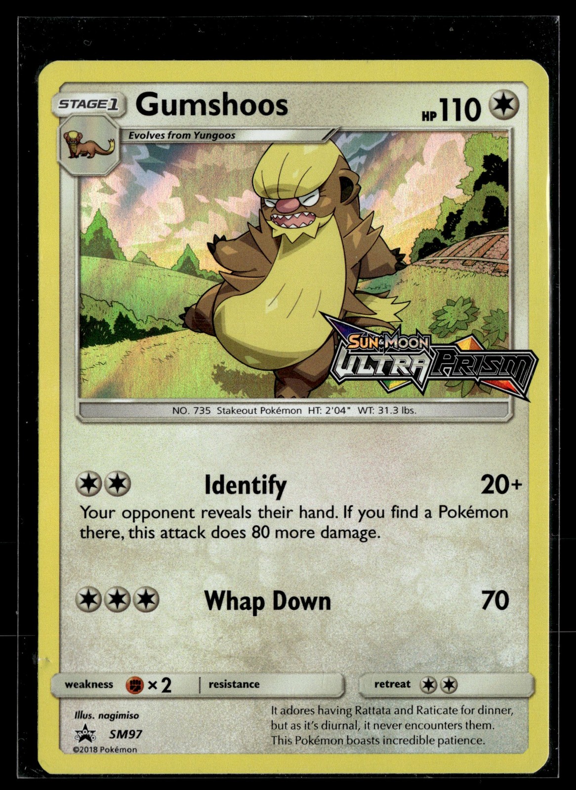 Gumshoos SM97 SM Black Star Promos Promo Pokemon