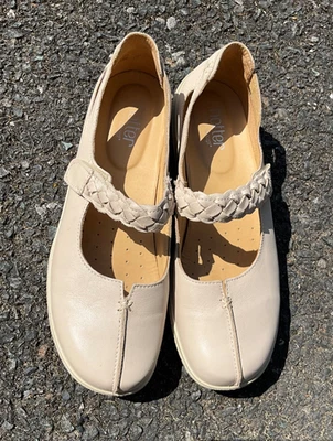 Women’s Hotter Shake Beige Cream Leather Mary Jane Comfort Shoes Uk 8 eu 42 - Image 1 of 4