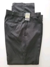 NEW $100 Kenneth Cole Reaction Sz 34 x 32 Black Gabardine Dress Pants 