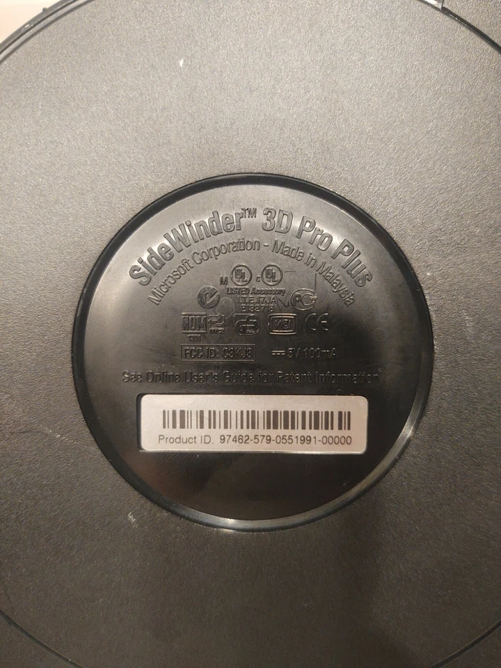 Controle de PC Microsoft SideWinder 3D Pro Plus joystick Flight Stick - Imagem 4 de 4