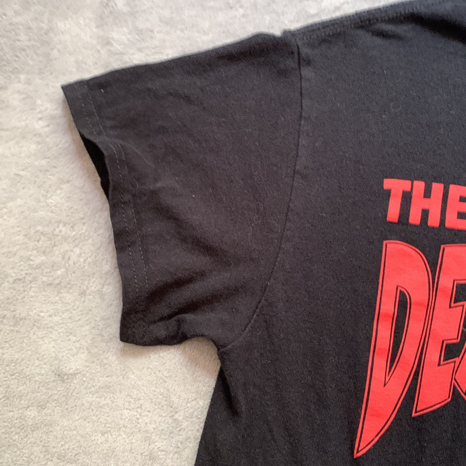 FILA T shirt uomo Death Row Records piccola S nera logo rosso