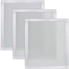 3 Pieces 20 x 24 Inch Aluminum Silk Screen Printing Frames with 160 White Mesh