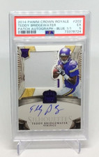 PSA 5 - 2014 Crown Royale - Silhouettes TEDDY BRIDGEWATER RPA RC BLUE AUTO #1/1!