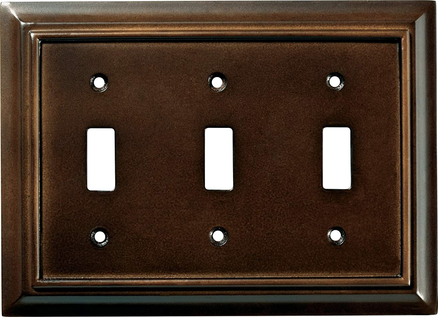 Triple Toggle Wall Plate Espresso  Architectural