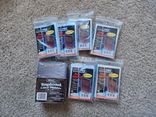 Card Sleeves Ultra Pro & Gold Rookie Toploader Lot