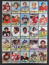 1975 Topps Football Set Break 25 Cards