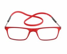 Click Adjustable Magnetic Front Connect Reading Eyeglasses New Full Rim Glasse