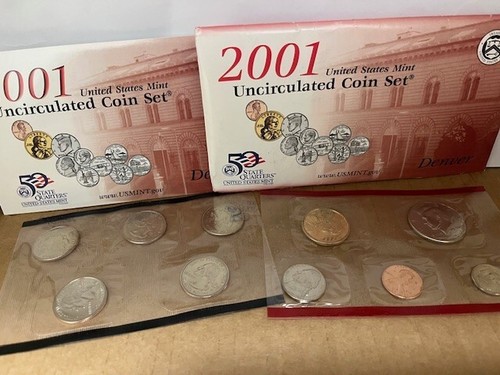 2001 Uncirculated Coin Set U.S Mint Original Government Packaging OGP - Picture 3 of 13