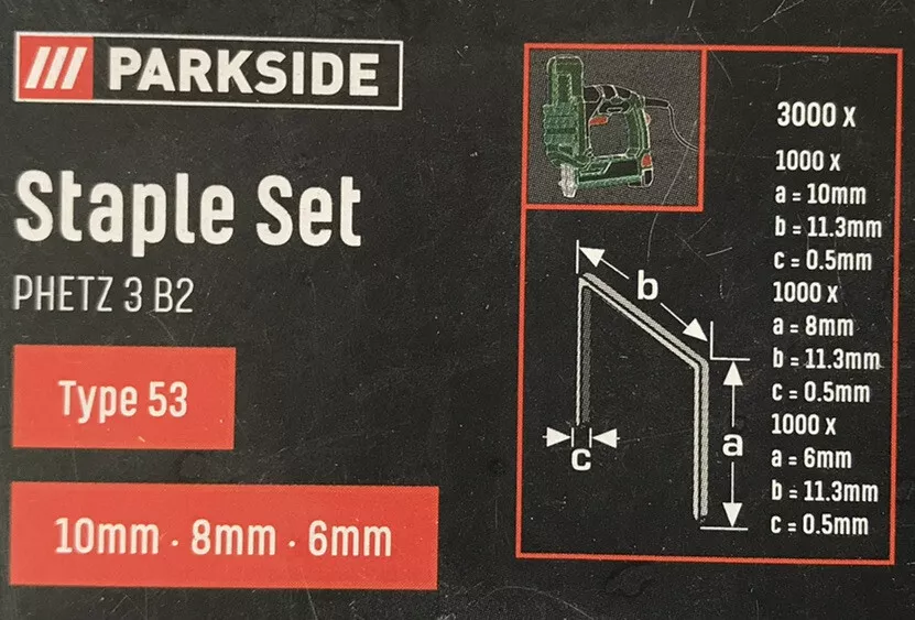 Staples for parkside electric stapler deals