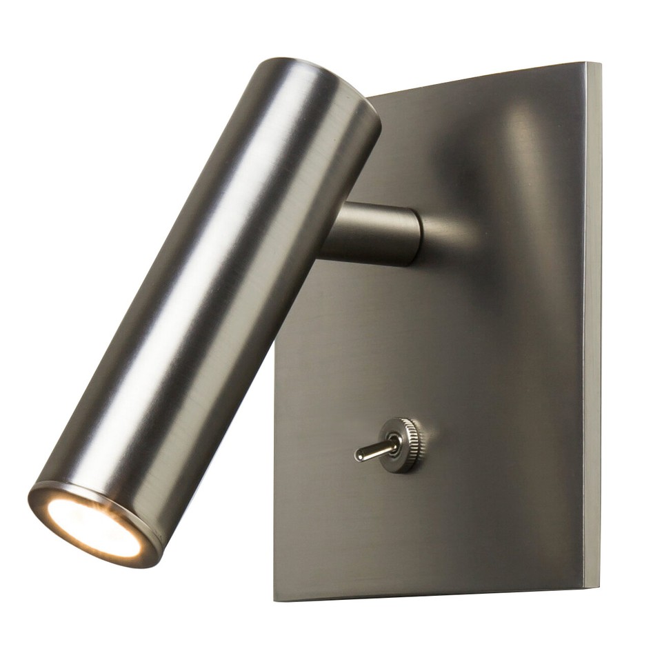 LED Wall Lamp Bedside Light Fixture Rotatable Spotlight Switch Recessed ...