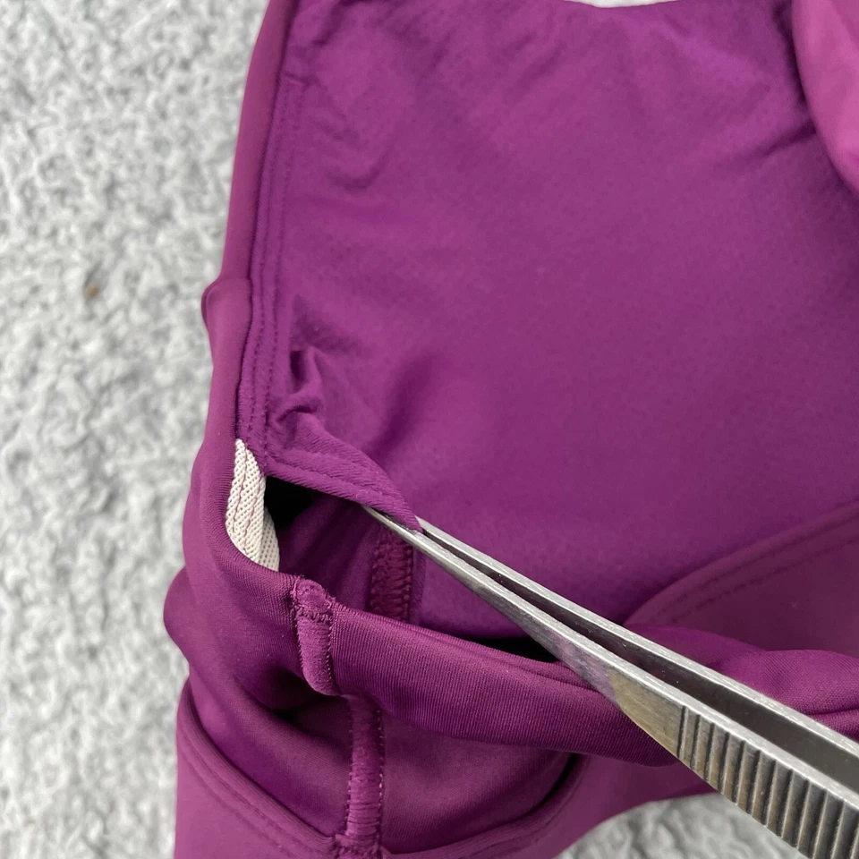 Sujetador deportivo Athleta para mujer pequeño rojo borgoña afeitado correr ropa deportiva gimnasio Gorpcore Foto 4 de 4