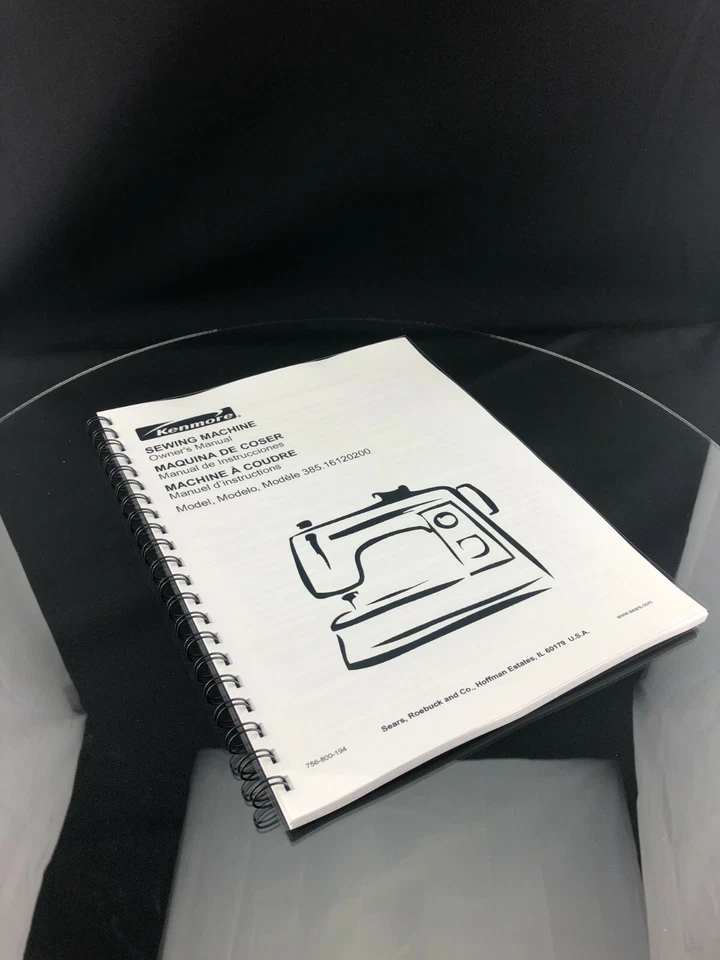 Sears Kenmore 385.16120200 Sewing Machine Owners Manual Instructions Reprint - Image 2 of 3